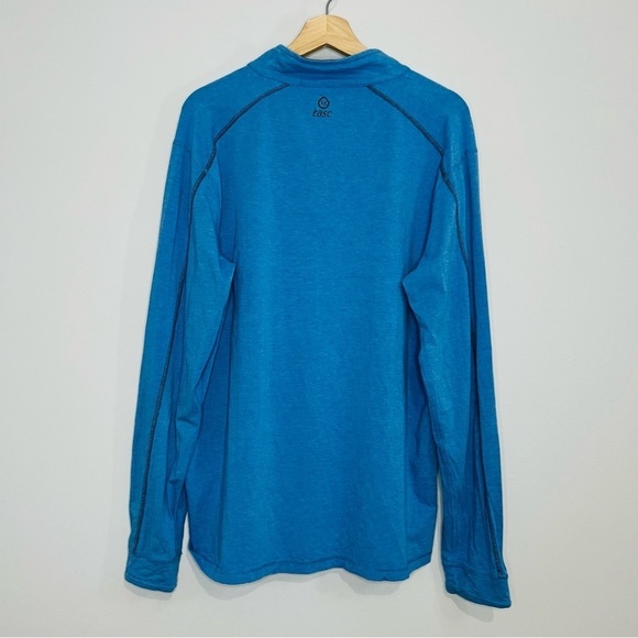 Tasc Carrollton Lightweight Organic Blend 1/4 Zip Jaspe Performance Pullover L - Picture 9 of 9